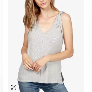 Lucky Brand women's bow tie tank top size Small Navy & white stripes